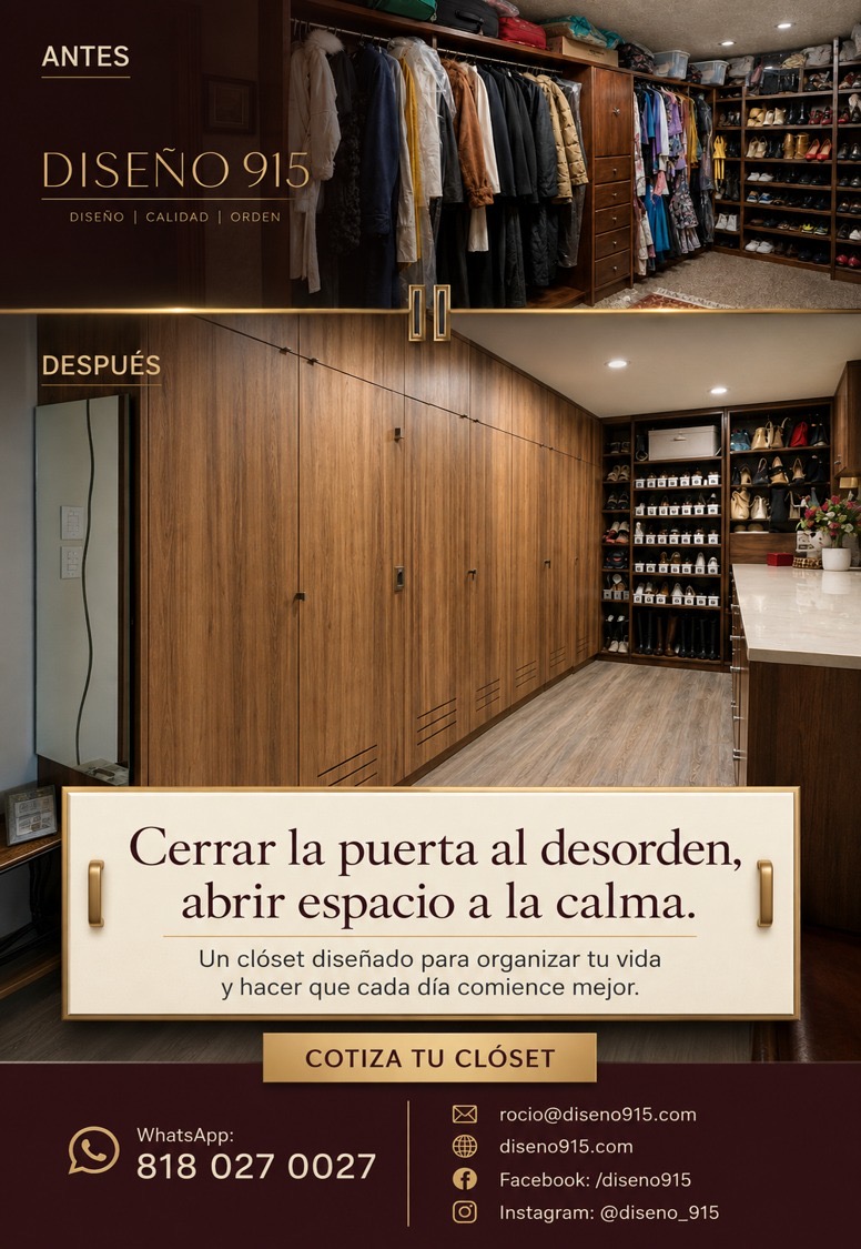 Vestidor con Zapatera y Espejo — antes y después
